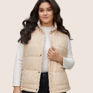 BloomChic Light Tan Quilted Vest